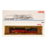 Märklin 1-D-1 Schlepptenderlok ”041 334-4” 3392, Spur H0, schwarz, Alterungsspuren, OK, Z 2