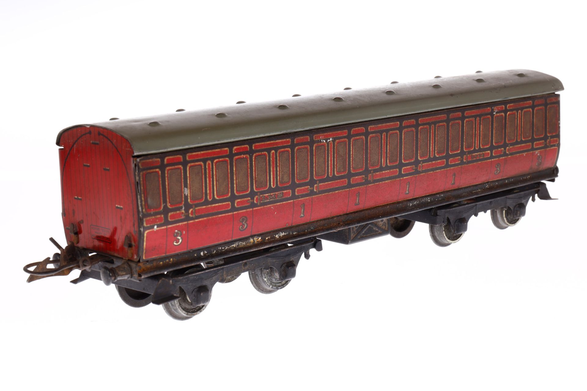 Hornby Abteilwagen 9908 LMS, Spur 0, CL, LS/RS, L 30, Z 3 - Image 2 of 4