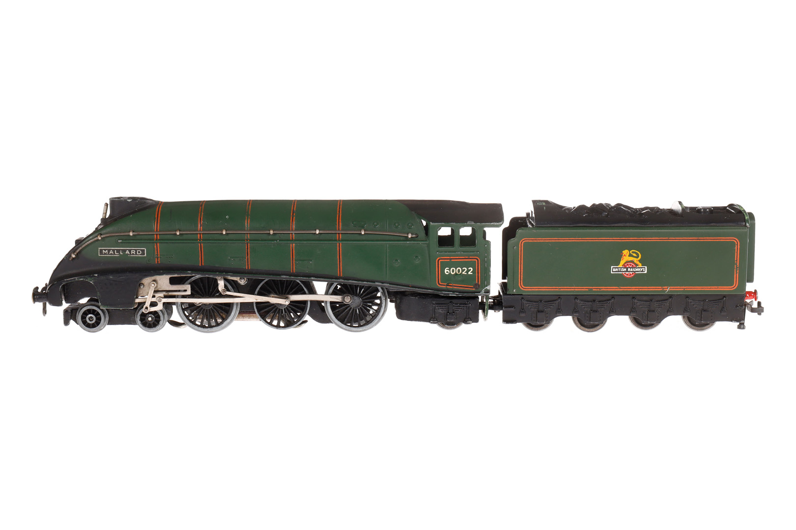 Hornby Dublo 2-C-1 Schlepptenderlok ”Mallard” 60022, Spur H0, grün, LS und Alterungsspuren, Z 3