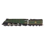 Hornby Dublo 2-C-1 Schlepptenderlok ”Mallard” 60022, Spur H0, grün, LS und Alterungsspuren, Z 3