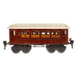 Märklin Mitropa Speisewagen 1886, Spur 0, CL, mit nicht passender Einrichtung, LS und gealterter