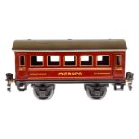 Märklin Mitropa Schlafwagen 1725, Spur 0, CL, mit 4 AT, LS und gealterter Lack, L 16,5, sonst noch Z