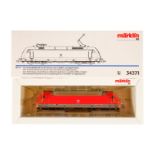 Märklin E-Lok ”101 003-2” 34371, Spur H0, rot/grau, Alterungsspuren, OK, Z 2