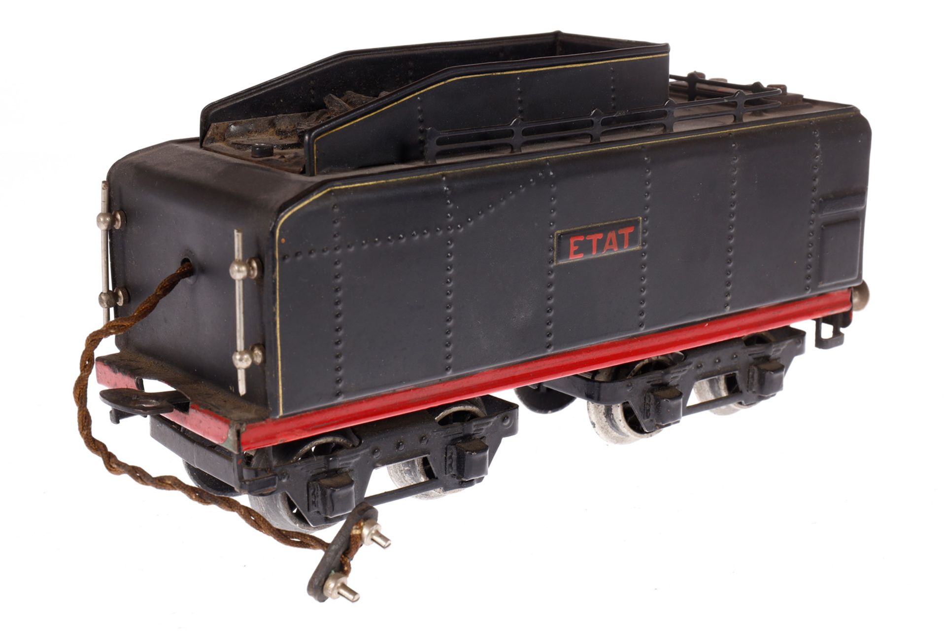 Märklin franz. 2-D-1 Dampflok ”ETAT” ME 66/12920, Spur 0, elektr., schwarz, mit Tender und 2 el. - Image 5 of 7