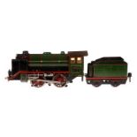 Märklin B-Dampflok R 66/12920, Spur 0, elektr., grün/schwarz, mit Tender, kW und 2 el. bel.