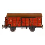 Märklin ged. Güterwagen 1791, Spur 1, CL, mit BRH und 2 ST, Dach ersetzt, LS tw ausgeb.,