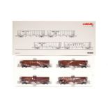 Märklin Hopper-Car-Set 45800, Spur H0, 4-teilig, Alterungsspuren, OK, Z 1-2