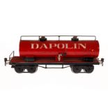 Märklin Dapolin Kesselwagen 1954, Spur 1, HL, Schwarzbereiche tw nachlackiert, LS/RS, gealterter