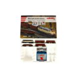 Märklin Delta Zugpackung 2983, Spur H0, mit Diesellok, 4 Güterwagen und Trafo, Rest fehlt, LS und