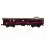 Wilag Rheingold-Gepäckwagen ”22 508”, Spur 1, violett, mit Beleuchtung, 4 AT, 2 DT und 4 STH, LS und