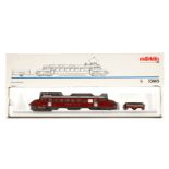 Märklin Triebwagen mit Anhänger ”Roter Pfeil” 33865, Spur H0, Alterungsspuren, im leicht besch.