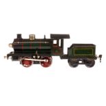 Märklin B-Dampflok R 12981, Spur 1, elektr., grün/schwarz, mit Tender und 1 el. bel. Stirnlampe,