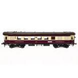 Wilag Rheingoldwagen ”20 501”, Spur 1, creme/violett, mit Inneneinrichtung, Beleuchtung und 4 AT,