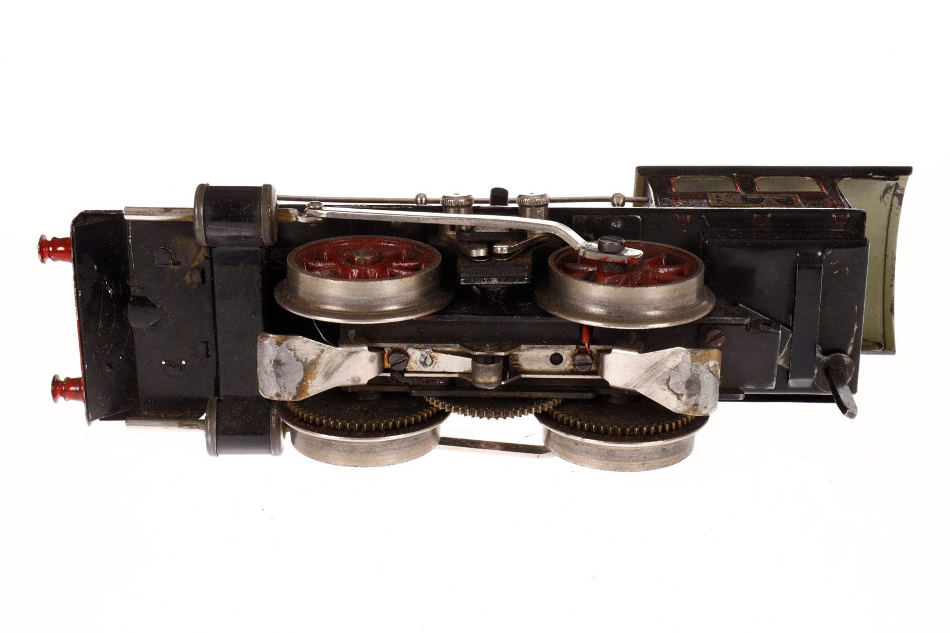 Märklin B-Dampflok R 13040, Spur 0, elektr., schwarz, mit Tender und 1 el. bel. Stirnlampe, - Image 4 of 8
