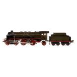 Märklin 2-B-1 Dampflok CER 65/13021, Spur 1, elektr., grau/schwarz, mit Tender, kW und 2 el. bel.