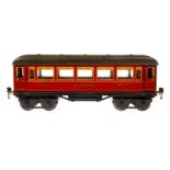 Märklin Mitropa Speisewagen 1886, Spur 1, CL, mit 4 AT, LS/RS, gealterter Lack, L 33,5, Z 3