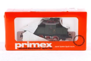 Primex E-Lok ”E 63 08” 3002, Spur H0, grün, Alterungsspuren, im tw besch. OK, Z 2-3