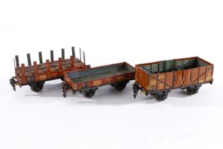 3 Märklin Güterwagen 1764, 1765 und 1769, Spur 0, CL, L 16,5, Z 4