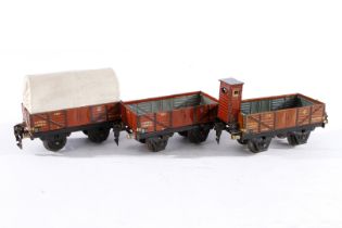 3 Märklin Güterwagen 2x 1661 und 1671, Spur 0, CL, L 13, Z 4