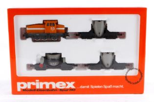 Primex Stahlwerks-Zug 2704, Spur H0, 4-teilig, Alterungsspuren, im leicht besch. OK, Z 2