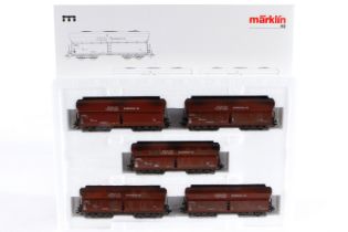 Märklin Wagen-Set ”Ruhrkohle AG” 4824, Spur H0, 5-teilig, Alterungsspuren, OK, Z 2