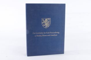 Großes Buch ”Die Geschichte der Stadt Braunschweig in Karten, Plänen und Ansichten”, in Ummantelung