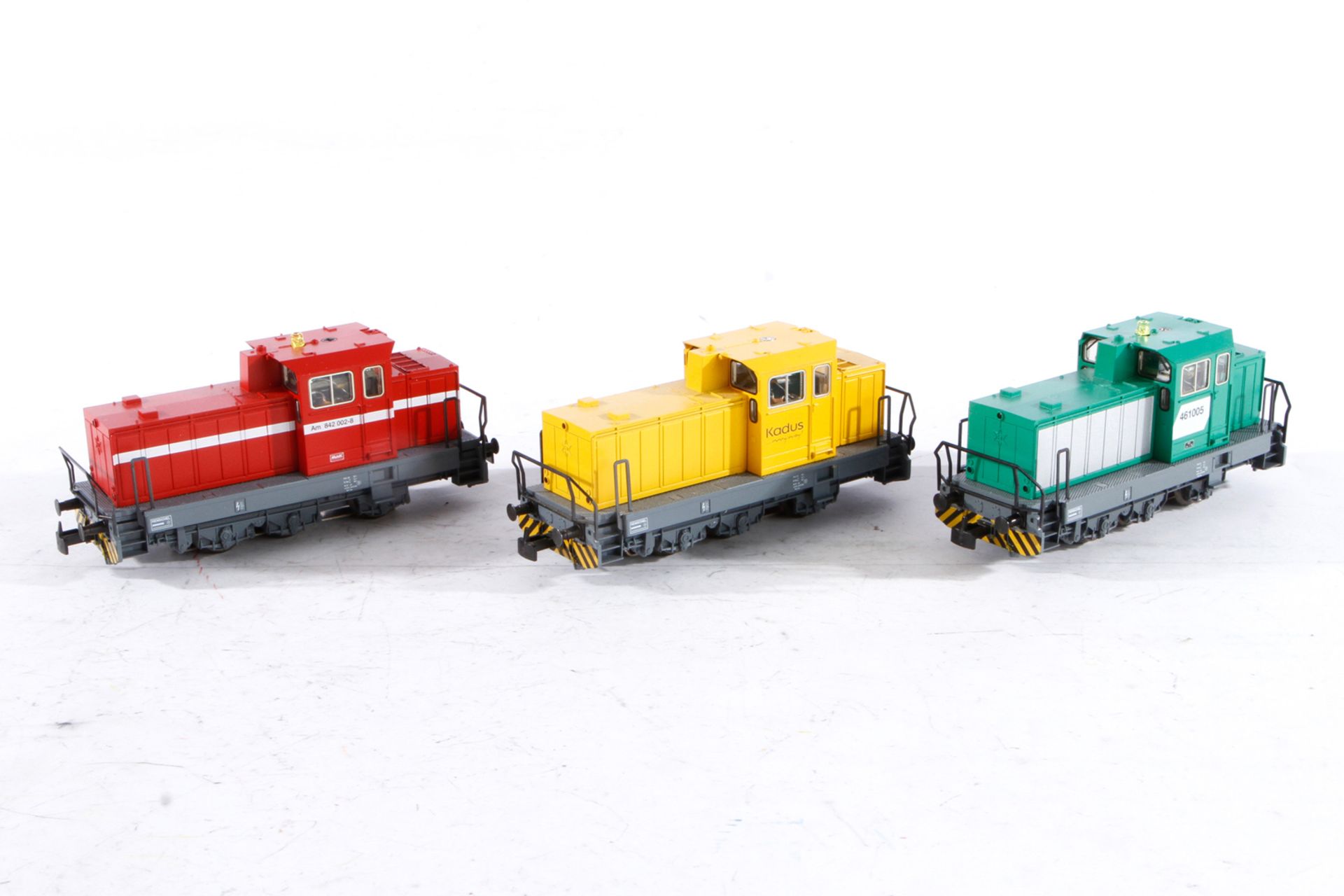 3 Märklin Diesellokomotiven, Spur H0, Alterungsspuren, Z 3