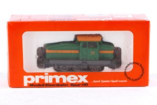 Primex Diesellok 3189, Spur H0, grün/orange, Alterungsspuren, im tw besch. OK, Z 2-3