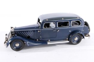 Märklin Pullman-Limousine 19032, blau/grau, mit Schlüssel, Alterungsspuren, L 37,5, im leicht besch.