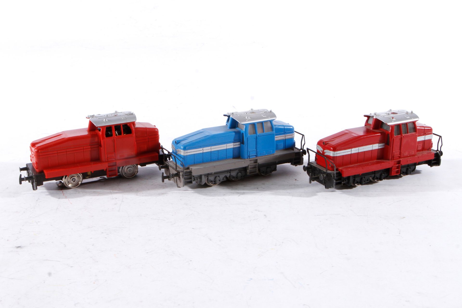 3 Märklin Diesellokomotiven, Spur H0, Alterungsspuren, Z 3