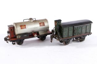 2 Märklin Wagen 1774 und 1929 B, Spur 0, HL, NV, Z 4