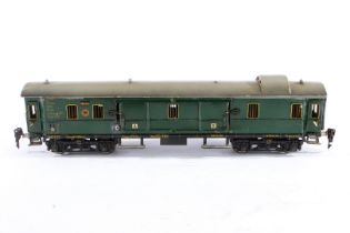 Märklin Gepäckwagen 1944, Spur 0, CL, mit 4 AT, 4 STH und Gussrädern, LS und gealterter Lack, L