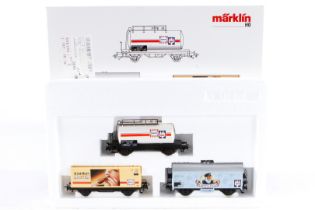 Märklin Wagen-Set ”Langnese-Iglo” 94015, Spur H0, 3-teilig, Alterungsspuren, OK, Z 2