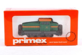 Primex Diesellok 3189, Spur H0, grün/orange, Alterungsspuren, im tw besch. OK, Z 2-3