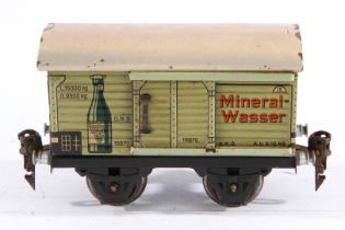Märklin Mineralwasserwagen 1687, Spur 0, CL, mit 1 ST, LS, L 13, Z 3