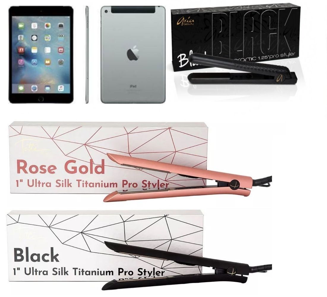 Apple iPad 3, Mini 2 and Mini 4, Brand New Ceramic &Titanium Hair Straighteners & Cosmetic  and NITRILE GLOVES - ITEMS ADDED DAILY. CHECK BACK