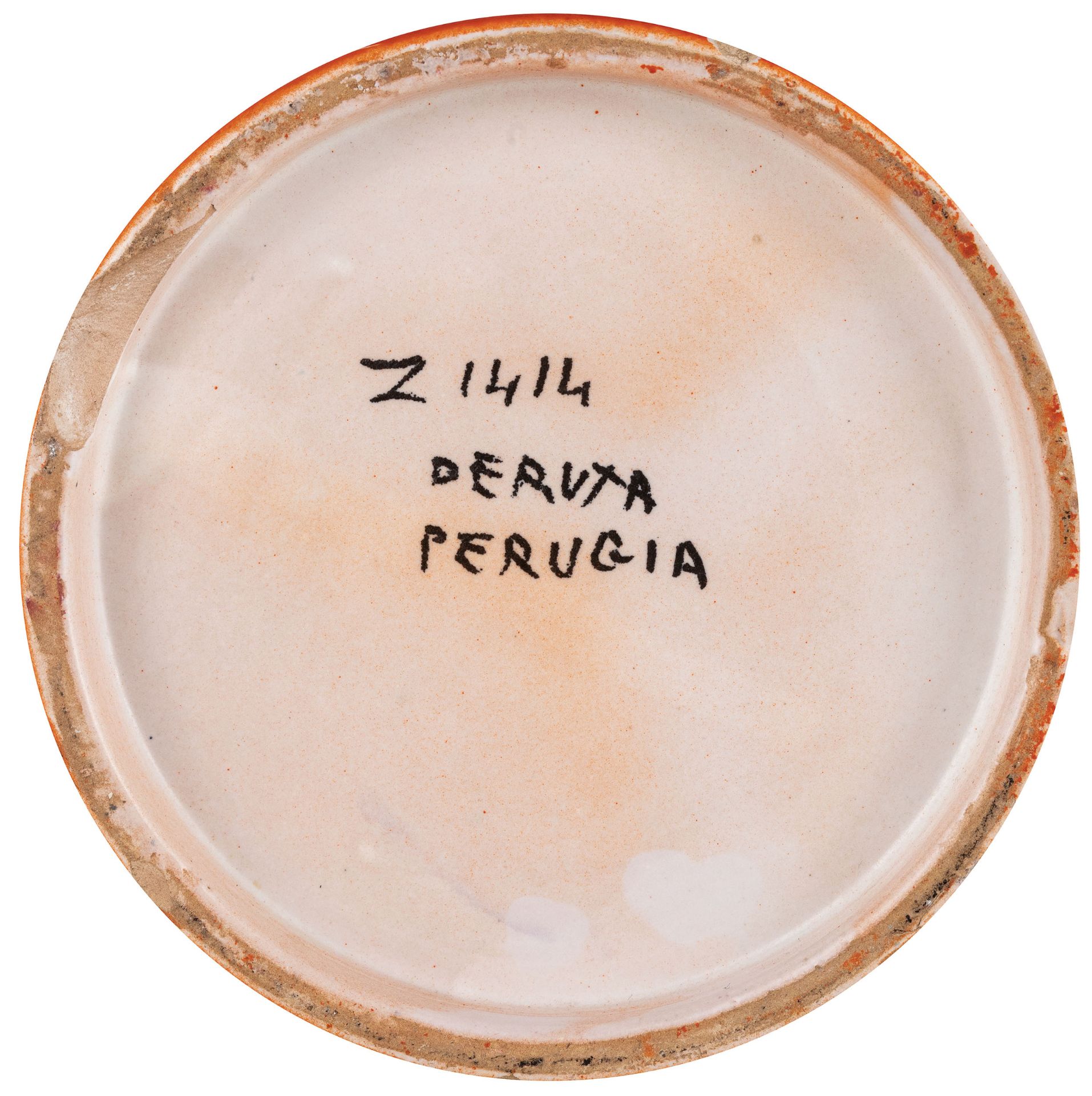 VASO IN MAIOLICA POLICROMA, FORNACE DI DERUTA, 1930-1934 CIRCA - Image 4 of 4