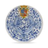 PIATTO IN MAIOLICA POLICROMA, FORNACE DI DERUTA, XVII SECOLO