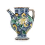 CHEVRETTE IN MAIOLICA POLICROMA, FORNACE DI CALTAGIRONE, XVIII SECOLO