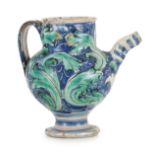 CHEVRETTE IN MAIOLICA POLICROMA, FORNACE DI CALTAGIRONE, XVIII SECOLO