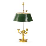 LAMPADA BUILLOTTE IN BRONZO DORATO, XIX-XX SECOLO