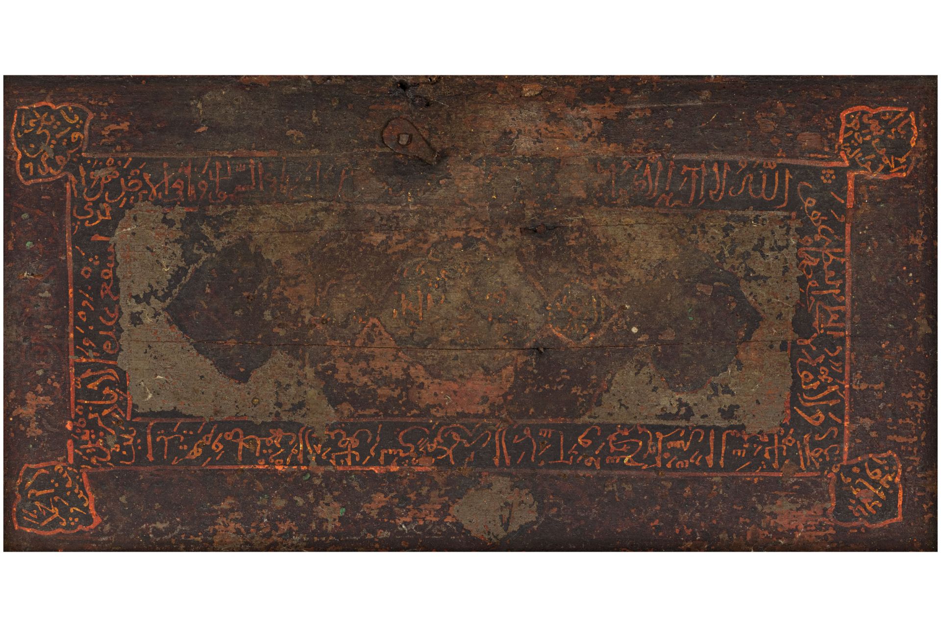 CASSETTA DA SCRIBA IN LEGNO E FERRO BATTUTO, MANIFATTURA INDO-PERSIANA, XVII-XVIII SECOLO - Bild 3 aus 3