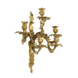 COPPIA DI APPLIQUES IN BRONZO DORATO, XIX SECOLO