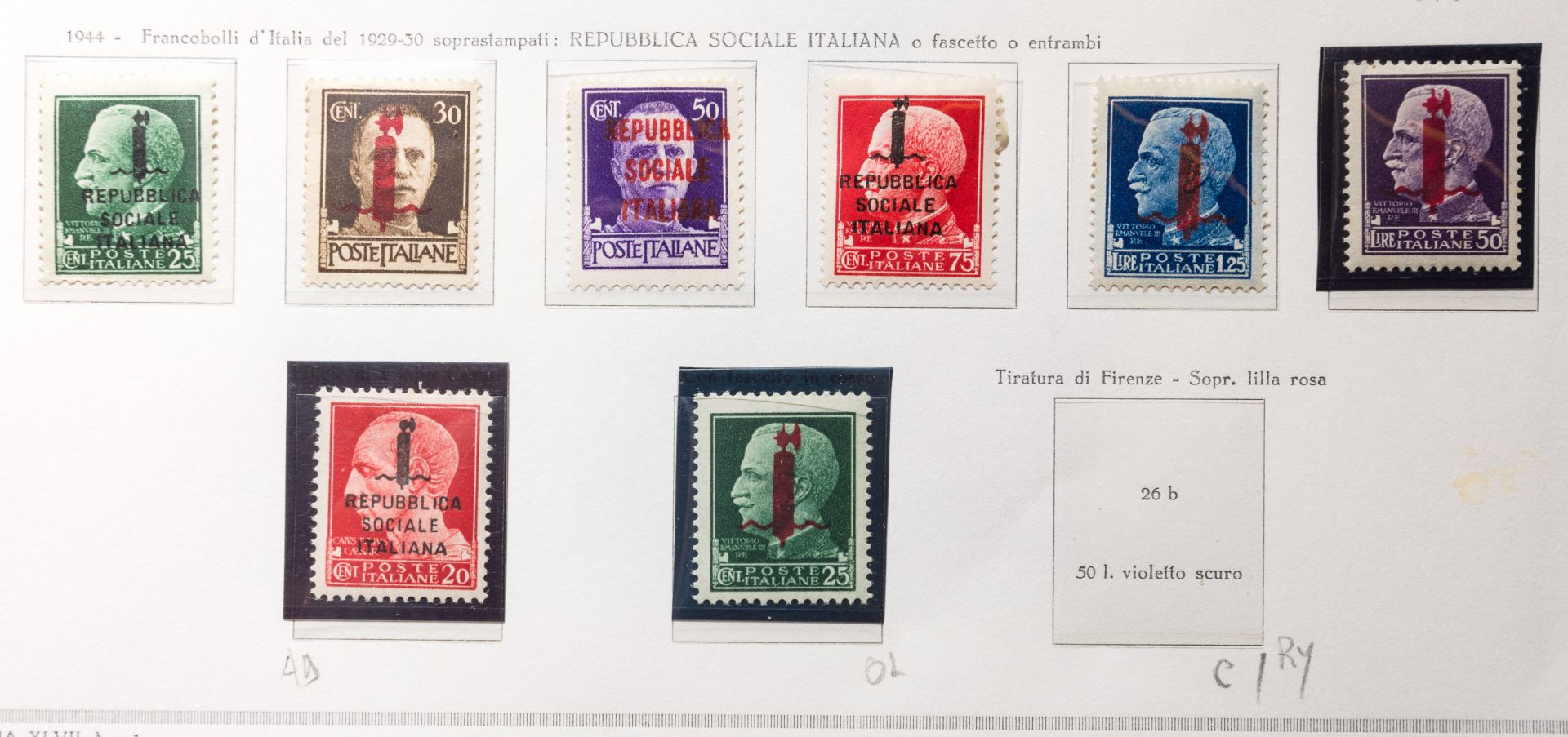 1862/1944, REGNO D'ITALIA E REPUBBLICA SOCIALE ITALIANA - Bild 6 aus 6