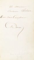 DUMAS, Alexandre (1802-1870). Bouts rim&eacute;s. Paris: Librairie du Petit Journal, 1865.