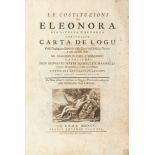 [SARDINIA] MAMELI DE MANNELLI, Giovanni Maria. Le costituzioni di Eleonora giudicessa d'Arborea