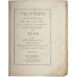 DE TORRES Y RIBERA, Antonio (18th cent.). Trattato storico ed economico della natura, spezie, pregj