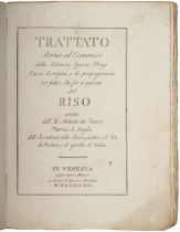 DE TORRES Y RIBERA, Antonio (18th cent.). Trattato storico ed economico della natura, spezie, pregj