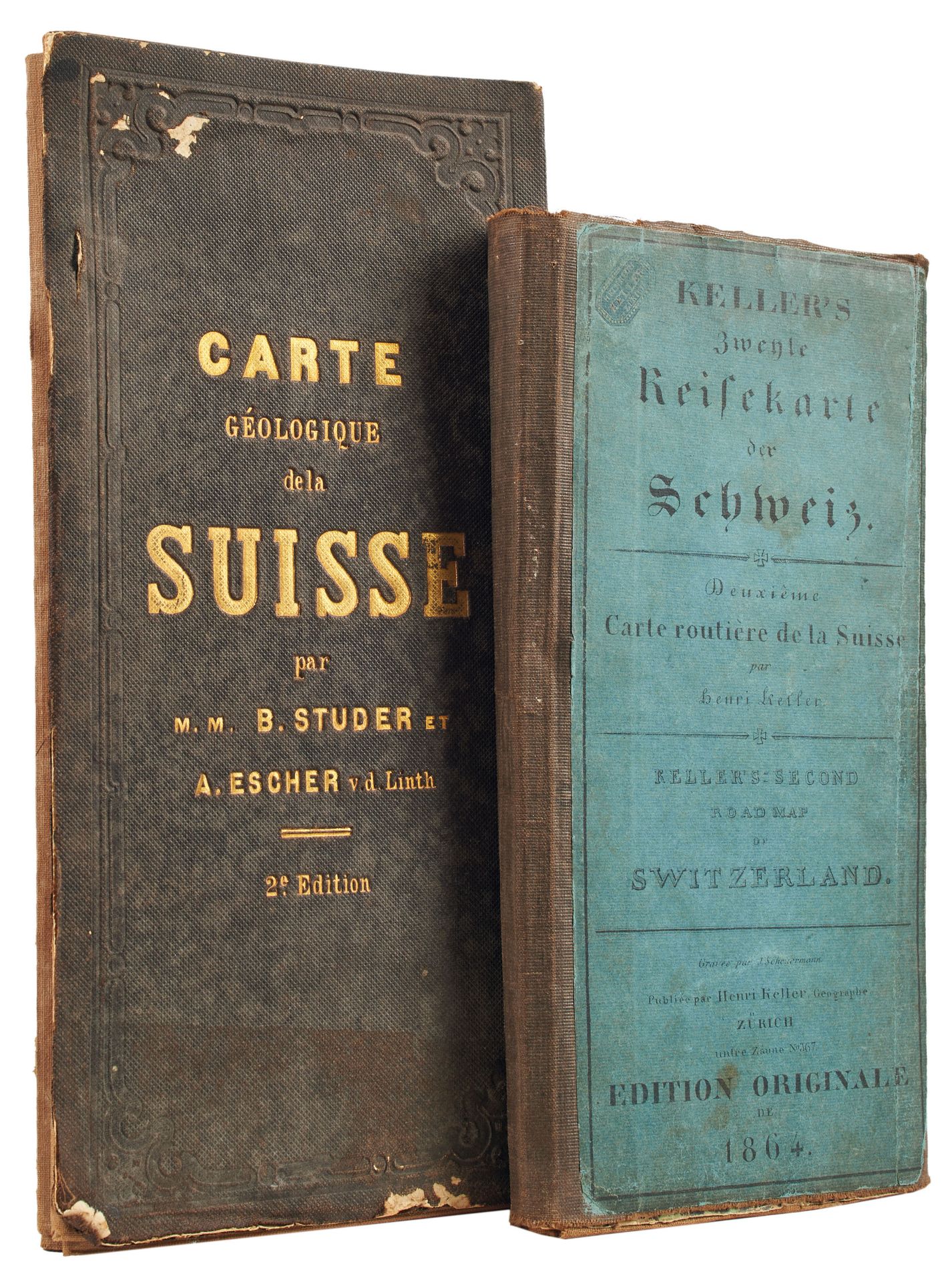 [SWITZERLAND] STUDER; ESCHER von der LINTH. Carte Géologique de la Suisse...Reduction 1:380,000.