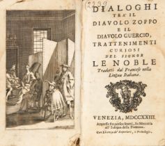 [CURIOSA] LE NOBLE, Eustache (1643-1711). Dialoghi tra il diavolo zoppo e il diavolo guercio.